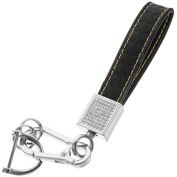 LEORX Black Keychain Pendant Keyring Charm Women Accessories 1Pcs