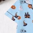thumbnail image 5 of RMGVDSD Womens Pajama Sets Halloween Pajamas Lapel Short Sleeve Top and Shorts Sleepwear Button Down Loungewear Nightwear, 5 of 9