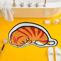 Qiweii Bathroom Rugs Non Slip Washable, Rubber Bath Mats for Bathroom,Quick Dry,Super Absorbent Ultra Thin Small Bath Mat Low Pile Bath Floor Mat Fit Under Door,Shower,Sink,