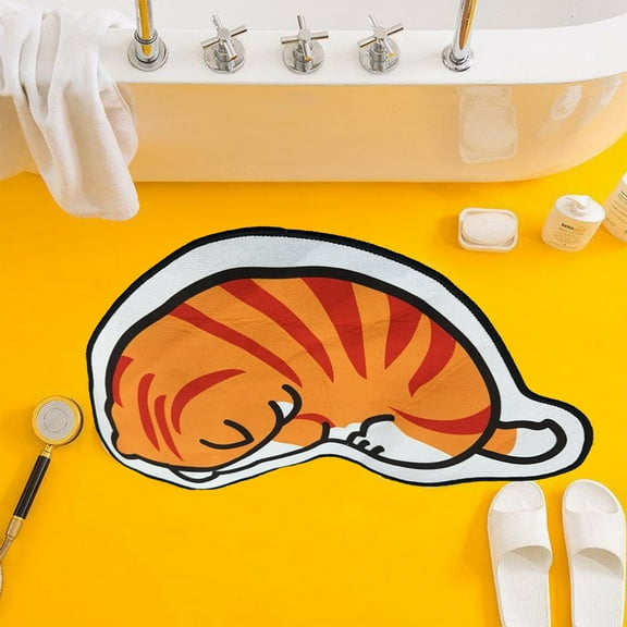 Qiweii Bathroom Rugs Non Slip Washable, Rubber Bath Mats for Bathroom,Quick Dry,Super Absorbent Ultra Thin Small Bath Mat Low Pile Bath Floor Mat Fit Under Door,Shower,Sink,