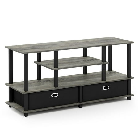 UPC 810006770254 product image for Furinno JAYA Large TV Stand for up to 55-Inch TV with Storage Bin  French Oak  | upcitemdb.com