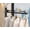 Black, variant on A folding clothes drying rack, no punching, bathroom balcony drying clothes, quilt rod, window clothes drying rod, aluminum alloy
