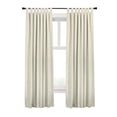 thumbnail image 5 of Thermaplus Ventura Tab Top Curtain Panel Pair Window Dressing each 78 x 84 in Natural, 5 of 7