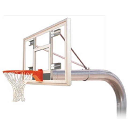 Tyrant Select Steel-Acrylic In Ground Fixed Height Basketball System, Royal Blue