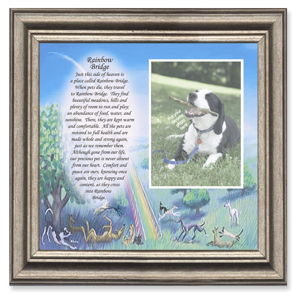 Rainbow Bridge, Sympathy for Pets who have Passed Away, Personalized Picture Frame, 10x10 6766 Rainbow Bridge, Sympathy for Pets who have Passed Away, Personalized Picture Frame, 10x10 6766
