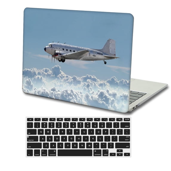 KSK KAISHEK Hard Shell Case Compatible with Newest MacBook Pro 15" 2016 2017 2018 2019 A1707 A1990 + Black Keyboard Cover, Sky Series 1104