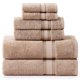 thumbnail image 1 of Lane Linen Juego De Toallas De Baño De Lujo - 6 Piezas 100% Algodón Baño Ducha Zero Twist Toalla Extra Absorbente Súper Suave 2 Paños Para Lavar A Mano Gris Pardo, 1 of 5