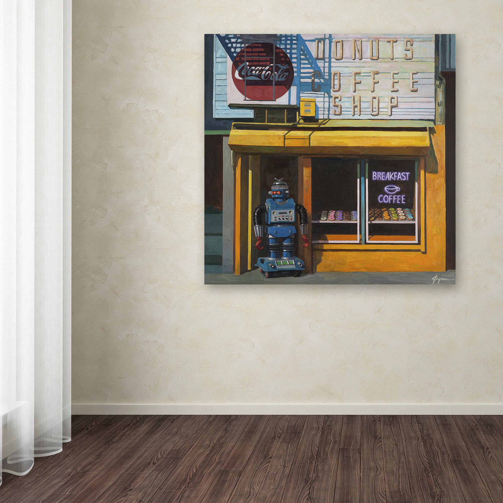 Trademark Fine Art "Blue Zeroid" Canvas Art by Eric Joyner