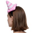 thumbnail image 6 of Hfppkn Plush Traffic Cone Headband Novelty Roadblock Hair Hoop 20cm Pink, 6 of 7