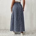 thumbnail image 6 of Edvintorg Women's Flowy Maxi Skirt Summer High Waisted Casual Long Skirts with Side Slit Women Beach Fashion Clothing, 6 of 8