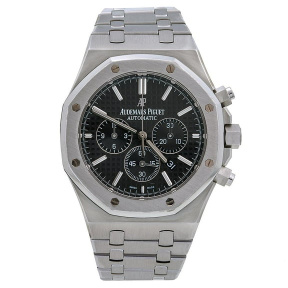 Pre-Owned Audemars Piguet Royal Oak Chronograph 26320ST 41mm Black Dial