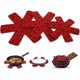 thumbnail image 1 of 15 pcs (red) Pot and Pan Protectors Felt Padded Frying Pan Protectors, 1 of 5