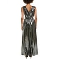 thumbnail image 2 of Halston womens  Titania Gown, 10, Silver, 2 of 3