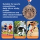 thumbnail image 3 of Medalla de bronce de 5 cm con cinta para el cuello, medallas de premio para juegos de pelota de maratón, 3 of 4