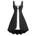 thumbnail image 1 of Vestido Talla Extra Sin Mangas Cinturon Encaje Ahuecado Rosegal Vestidos casuales de talla grande, 1 of 5