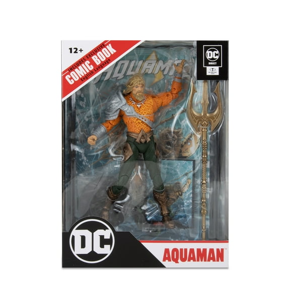 Dc Multiverse 7in Figure With Comic - Aquaman