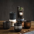 thumbnail image 4 of Ceramic Afternoon Tea Commercial Sushi Milk Coffee Mug Retro Black Spotted Pattern, 4 of 6