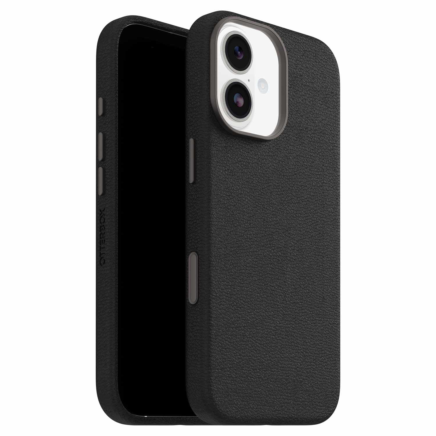 OtterBox Étui Symmetry Cactus Leather MagSafe avec Contrôle de la Caméra Noir Ash (Noir) pour iPhone Air