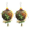 thumbnail image 1 of Bird Chewing Toys Set - Foraging Shredder Toy for Parrot Cage, 1 of 5