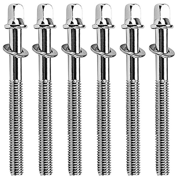 WEAVILUX Metal Snare Drum Tension Screws 6 Pieces Replacement Parts for Drum Kit Accessories