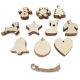 thumbnail image 2 of Adorno de árbol de Navidad de madera, adornos de madera de Navidad, etiqueta de madera para árbol de Navidad sin terminar, colgante de madera para árbol de Navidad, tecnología innovadora, 2 of 12