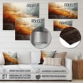 thumbnail image 4 of Designart "Geological Wonders Grey and Orange" Abstract Collages Metal Wall Art, 4 of 5