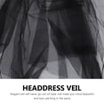 thumbnail image 4 of MasteelfCA 2pcs Pretty Hair Combed Veils Double-layer Cover Hijabs Double-layer Veils, 4 of 8