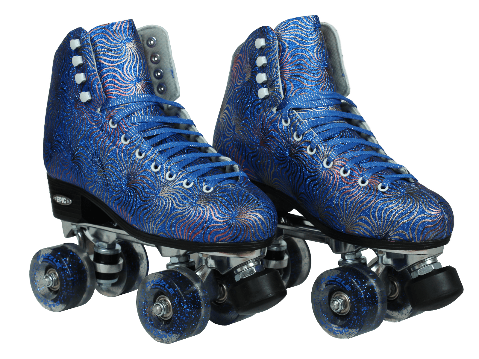 Blue Epic Skates Dazzle04 Quad Roller Skates 