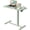 Green, variant on Mobile Standing Desk, Pneumatic Adjustable Rolling Desk(27.5 Inches), Portable Laptop Desk with Wheels, Overbed Bedside Table Laptop Table for Couch, Home, Office, White