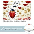 thumbnail image 2 of Ladybird Non-Slip Polyester Bath Rug, Machine Washable Area Rugs for Bathroom and Chair Rug, 2 of 6