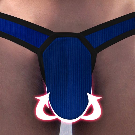 Vedolay Panties For Men 2023 Summer Trendy Mens Print Briefs Fashion Ride Up Underwear,White L