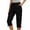 *Black, variant on Women's Bow Leg Drawstring Cargo Capri Pants ,Casual Outdoor Hiking Pants with Pockets Khaki,Womens Plus L