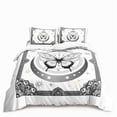 thumbnail image 1 of Butterfly And Death Moth Bedding Set For Girls Gothic Skull Boho Comforter Cover Decor Bedroom Sun and Moon Pattern Duvet Cover, 1 of 7