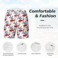 thumbnail image 3 of Balery Cartoon Helicopter Mens Swim Trunks Swim Shorts for Men Quick Dry Inseam Beach Shorts with Compression Liner Pocket-Small, 3 of 9