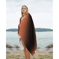 thumbnail image 2 of Orange Black Ombre Beach Towels Oversized Super Absorbent, Modern Gradient Abstract Art Lightweight Bath Towel Quick Dry Sets For Bathroom/Pool/Rv Camping/Beach Play/Gym Room/Picnic 30"x60", 2 of 8