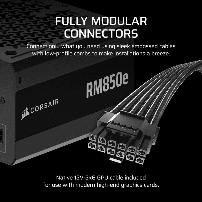 Corsair RM850e フルモジュラーATX電源 850W Amazon.com: Corsair RM850e (2023) Fully Modular Low-Noise