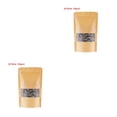 thumbnail image 2 of Transemion 10pcs Snack Bags Kraft Paper Window Paper Window Candy Bags Sealing Portable Cookie Bread Pouches 18*30 2Set, 2 of 6
