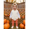 thumbnail image 3 of RUINIXCW Newborn Baby Girl Boy Duck Costume Infant Halloween Animal Costume Fall Winter Outfit Fleece Hooded Romper Long Sleeve T Shirt Pants Set, 3 of 10