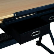 Renwick Adjustable Drafting Table with Stool, Wood
