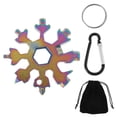 thumbnail image 1 of 18-in-1 Multi-tool Combination Compact Portable Outdoor Snowflake Tool With Bag, 1 of 13