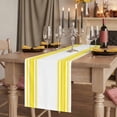 thumbnail image 2 of Yellow Striped Table Runner Farmhouse Simple Line Vertical Stripes Tablerunners 13 x 90 Inch, Table Decorations Tabletop Scarf for Summer Gathering Holiday Farmhouse Kitchen Dining Decor, 2 of 8