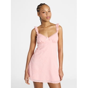 No Boundaries Ruffle Strap Mini Dress, Women's XXS-XXL