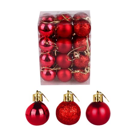 

Christmas Tree Pendant Christmas Decoration Ball Plastic Christmas Display Ball Pendant 3Cm 24Pcs