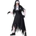 thumbnail image 5 of Disfraz de monja zombi para Halloween, talla M-XXL, con cruz sangrienta, horror y muerte de vampiros, 5 of 5