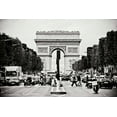 thumbnail image 2 of Berzel, Erin 32x23 White Modern Wood Framed Museum Art Print Titled - Ave Champs Elysees I, 2 of 4