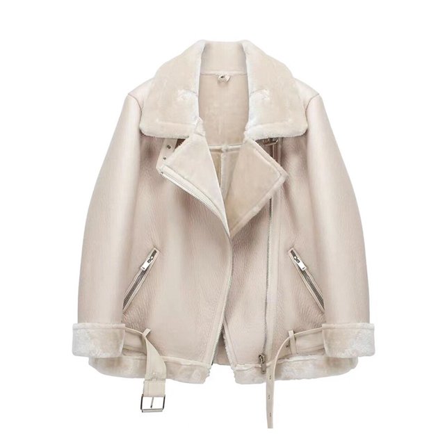 Ailegogo 2023 abrigos de invierno para mujer, abrigo grueso de piel sintética de piel de oveja, chaqueta de piel de oveja para mujer, chaqueta de aviador, casaco femenino Tan Jianjun unisex