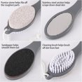 thumbnail image 5 of 4 in 1 Pedicure Tool Foot Scrubber Brush Foot File Callus Remover with Foot Rasp Pumice Stone Nail Cleaning Brush, 5 of 8