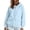 Sky Blue-2, variant on LIIPEE Zip Up Hoodies For Women Long Sleeve Solid Color Hooded Sweatshirts Ladies Fall Winter Comfortable Sweatshirt With Pockets,M