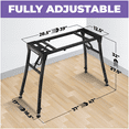 thumbnail image 5 of Restored Liquid Stands Collapsible Piano Keyboard Stand - Adjustable Heavy Duty Music Stand for Kids & Adults - Fits 54-88 Key Electric Digital Pianos - Sturdy Musical Keyboard Table (Refurbished), 5 of 7