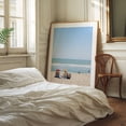 thumbnail image 2 of Relaxing on the Beach - Photography Beach Summer Seaside Coastal Ocean Waves Scenic Oak Framed Wall Art Print 16 x 20 inches, 2 of 12